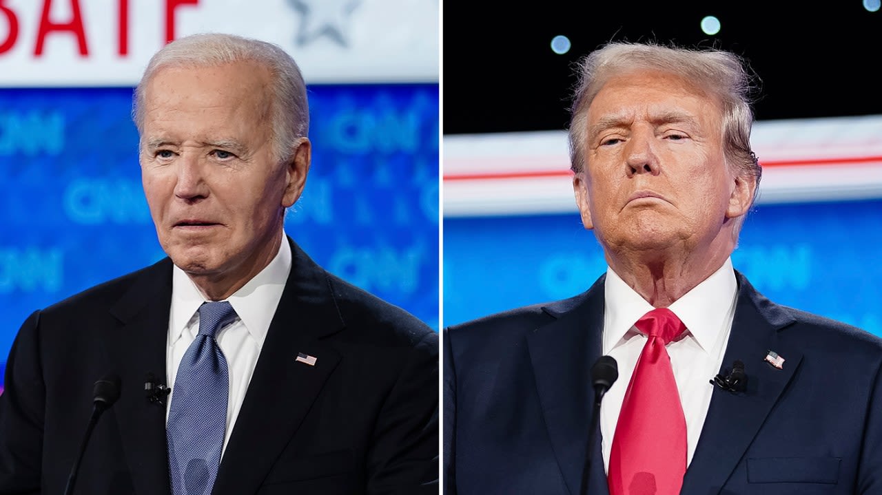 Initial postdebate polls show Biden losing ground to Trump