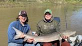 East Grand Forks woman reels in 56-inch sturgeon on the Red River during ‘Her Wilderness’ catfishing event