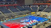 El Belgrado Arena y su pista de led antes de la Final Four