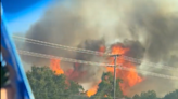 Watch video of a Cedar Park apartment complex engulfed by wildfire