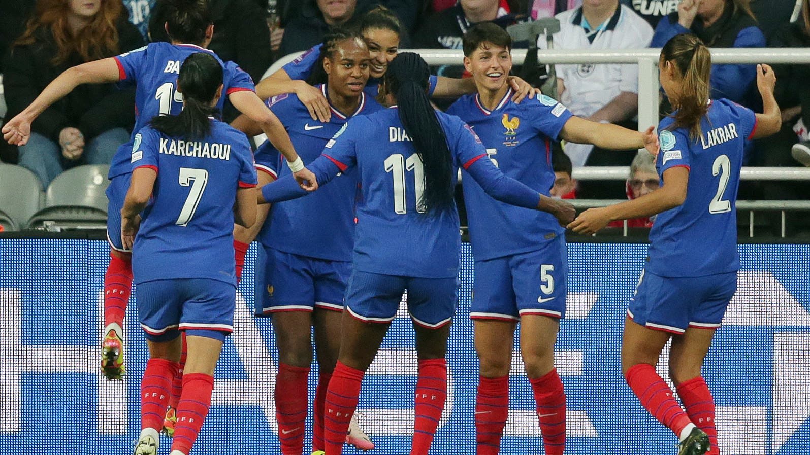 Marie-Antoinette Katoto stuns England as France win qualifier in Newcastle