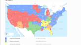 TV broadcast map for Packers vs. Steelers in Week 10 of 2023 season