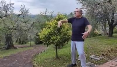 Carlo Verdone presenta il suo migliore amico: «È questo splendido mandarancio»