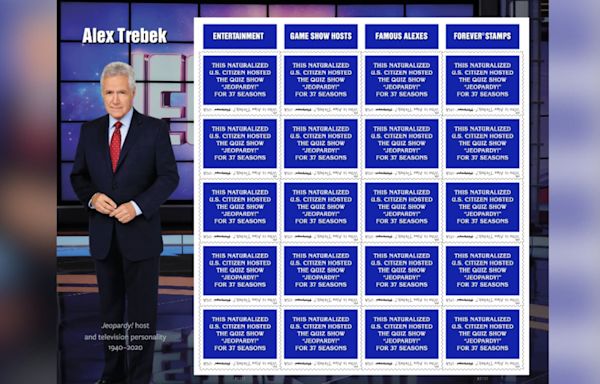 ‘Someone we trusted’: U.S. Postal Service issues Forever stamp honoring ‘Jeopardy!’ host Alex Trebek