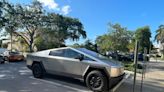 What is that? Tesla Cybertruck draws gawkers, onlookers at West Palm Beach Starbucks