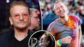 Bono insists Chris Martin’s Coldplay ‘are not a rock band’: ‘I hope that’s obvious’