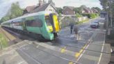 Shocking footage shows people risking their lives on level crossings | ITV News