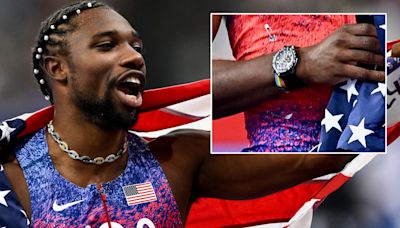 Lyles won Olympics 100m wearing fittingly-named £13.5k watch and custom necklace