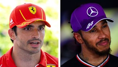 Sainz shows true colours with reaction to Hamilton replacing him at Ferrari