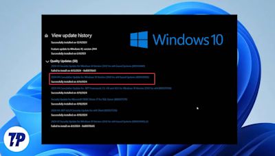 KB5036892 Windows 10 Update is Not Installing? Here’s What to Do - TechPP