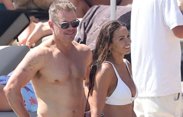 Matt Damon and Wife Luciana Soak Up Some Sun in Swimsuits During Annual Mykonos Vacation