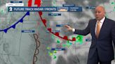 Unsettled pattern into holiday weekend