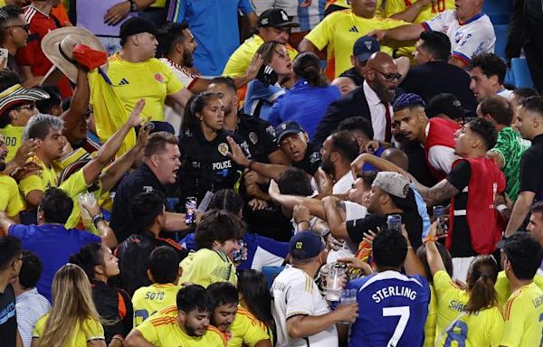 Colombia vs. Uruguay fight video: Darwin Nunez, La Celeste players enter stands, throw punches after Copa America loss | Sporting News Canada