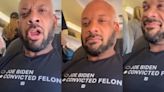 'Guy In Plane Wearing Convicted Felon Shirt' Meme Origins