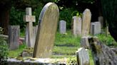 Cemetery stabbing assailant flees into the forest