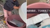 2-year-old Chinese girl washes her father's laptop with soap after hearing him say it's full of 'trash'