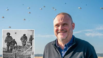 Pub landlord Al Murray trades pints for parachutes in tribute to Arnhem heroes