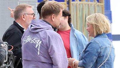 James Corden's behaviour revealed by local shop owner as he's snapped on Gavin and Stacey set