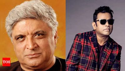 Javed Akhtar recalls asking AR Rahman to adjust a note to accommodate his lyrics; says he is a 'very easy person' to work with | - Times of India