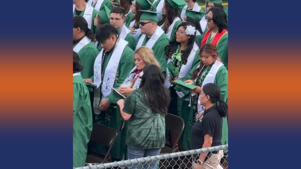 Navajo leaders outraged after an Indigenous student’s tribal regalia was removed at graduation