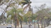 Miércoles de viento y lluvia en la ciudad de Santa Fe