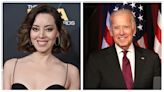 Aubrey Plaza Stole Joe Biden’s Notes About Her from the White House