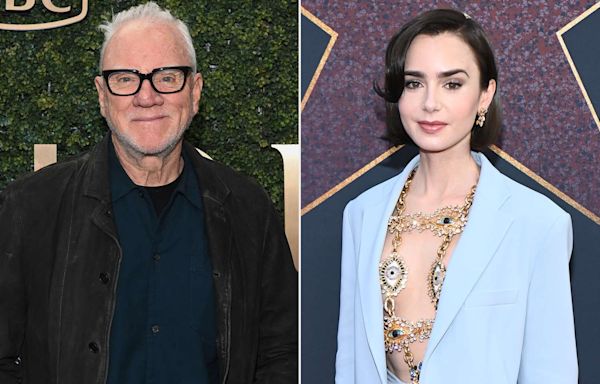 Malcolm McDowell Says Daughter-in-Law Lily Collins Has 'That Audrey Hepburn Kind of Thing' (Exclusive)