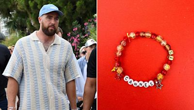 Travis Kelce’s Cannes Friendship Bracelet Nods to Taylor Swift — and Was Made by a Fan! (Exclusive)