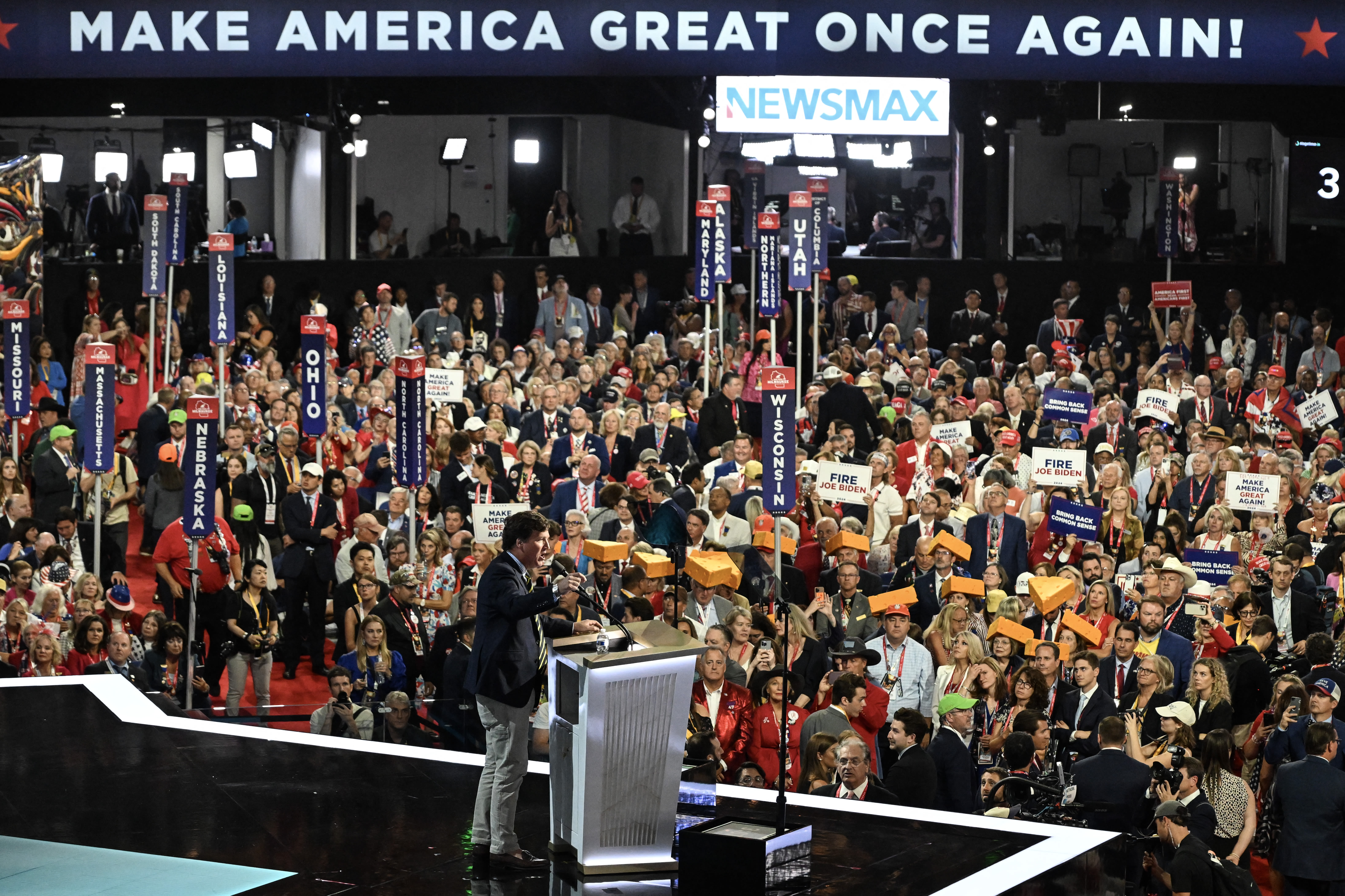 Tucker Carlson’s RNC Speech Snubbed By CNN & MSNBC; “God Is Among Us,” Ex-Fox Host Tells GOP Before Trump Takes The...