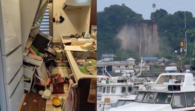 宮崎7.1強震！店家碗盤碎滿地、民眾奔逃3傷 鹿兒島山崩恐怖畫面曝