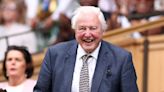 Sir David Attenborough, 98, beams as entire Wimbledon crowd rises to cheer him