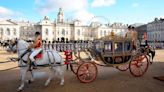 Kate Middleton and Prince William Ride in London Carriage Procession with King Charles and Queen Camilla