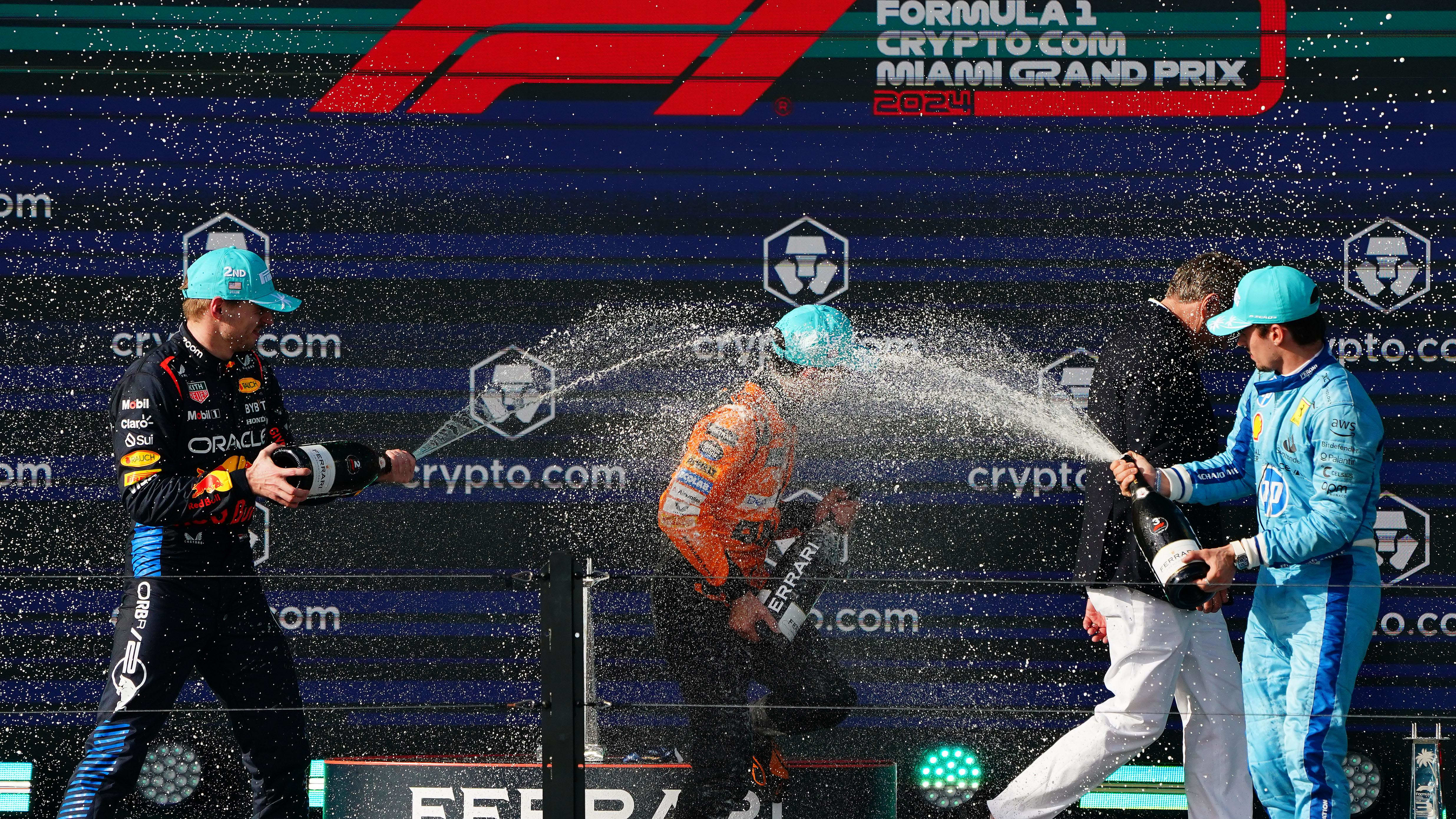 Miami Heat's Jimmy Butler Cheers On Miami Grand Prix Open Winner Lando Norris