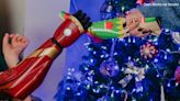 Young boy receives bionic arm for Christmas