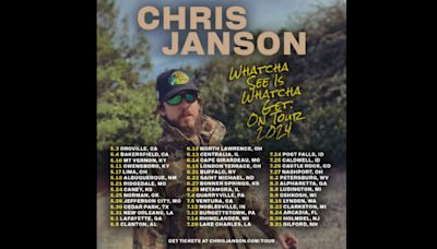 Chris Janson Announces New Dates for His Electrifying Whatcha See Is Whatcha Get Tour