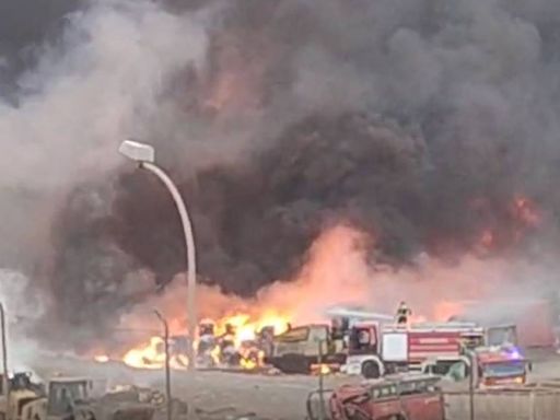 Arde Zonzamas, en Lanzarote