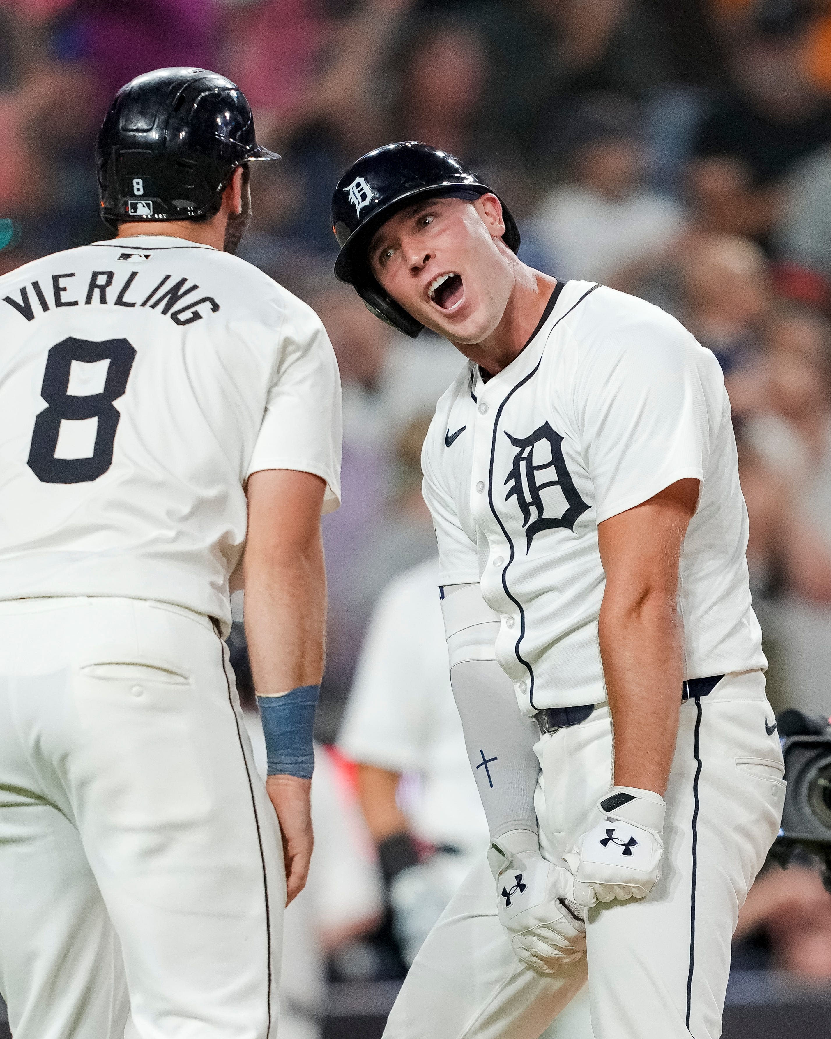 Kerry Carpenter, Akil Baddoo provide Tigers with dramatic 3-2 comeback win over Mariners