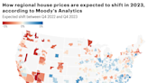 Is the ‘home price correction’ coming for your housing market? These interactive maps show Moody’s 2023 and 2024 forecasts