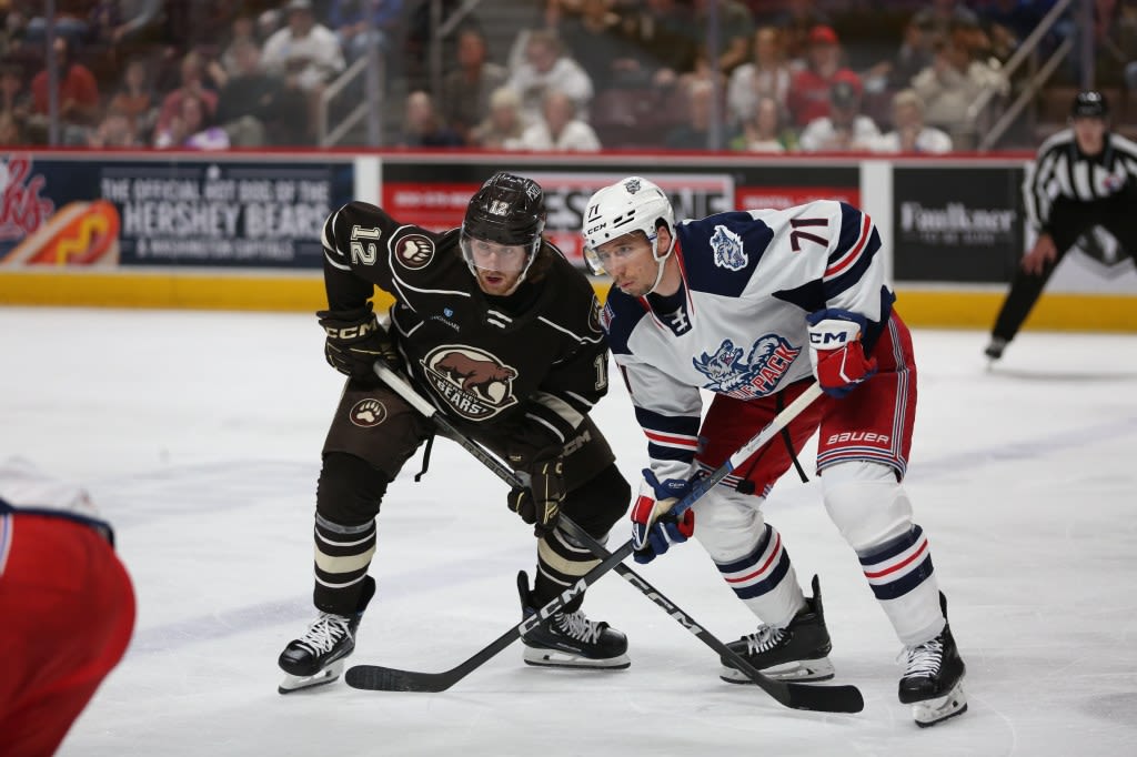 Hershey rolls past Wolf Pack in Game 1 of Atlantic finals