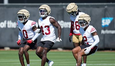 49ers training camp: Brandon Aiyuk and John Lynch watch good DB play together