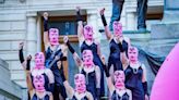 Russian activism group Pussy Riot films pro-abortion demonstration at Indiana Statehouse