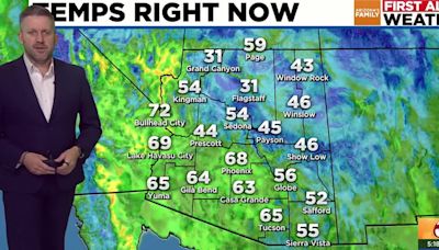 Less wind today, mild temperatures in Phoenix area