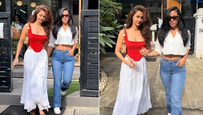 Disha Patani And Krishna Shroff In Chic Casuals Is How They Deal With A Gloomy Monsoon Day