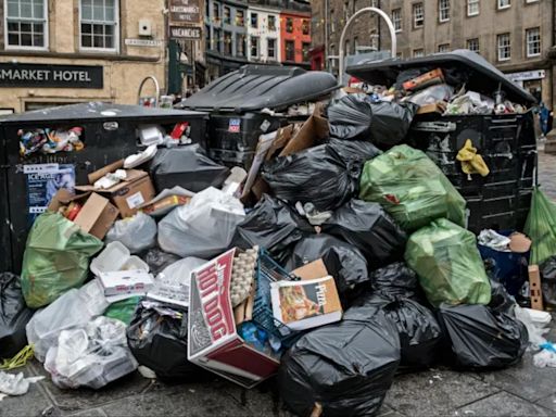 Most of Scotland now faces bin chaos as rubbish to be left to pile up in streets