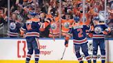 Hyman gets 1st playoff hat trick, McDavid has 5 assists as Oilers beat Kings 7-4 in Game 1