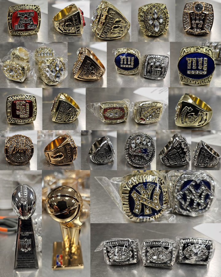 Fake New England Patriots’ Super Bowl rings intercepted by border patrol agents