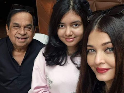 Aishwarya Rai and daughter Aaradhya pose for a heartwarming selfie with actor Brahmanandam at IIFA Awards 2024: See pic