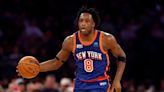 New York Knicks OG Anunoby has been sidelined again due to an elbow injury