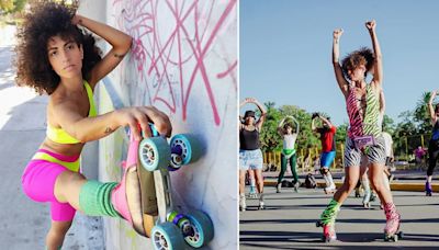Música de los 80s, polainas y patines de 4 ruedas: quién es la bailarina que contagia su pasión por el Roller Dance