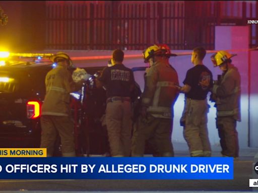 2 LAPD officers hit by DUI suspect while responding to call in South LA